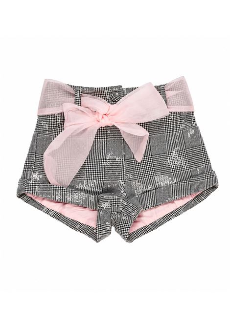 Shorts con paillettes MISS GRANT KIDS | MG1774NGRIGIO